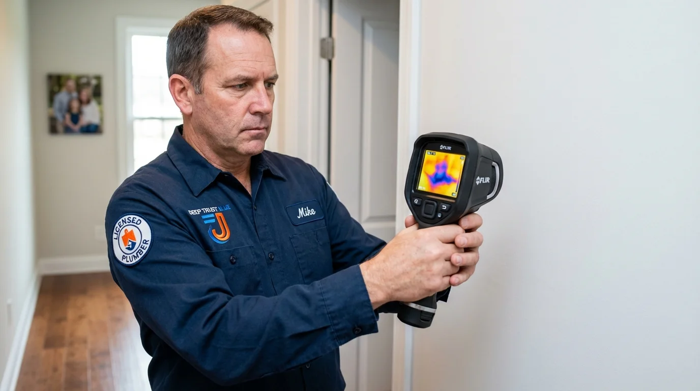 Thermal imaging leak detection by Johns Plumbing LLC in Strasburg
